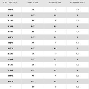 air forces kid sizes